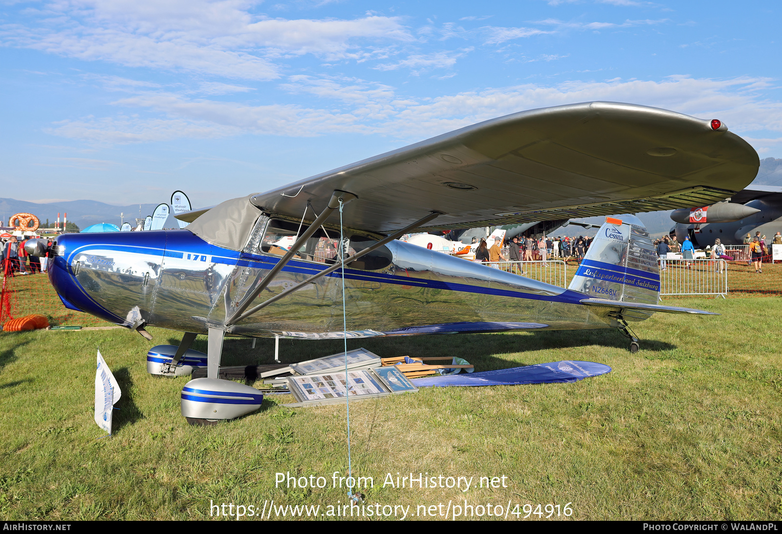 Aircraft Photo of N2668V | Cessna 170 | Luftsportverband Salzburg | AirHistory.net #494916