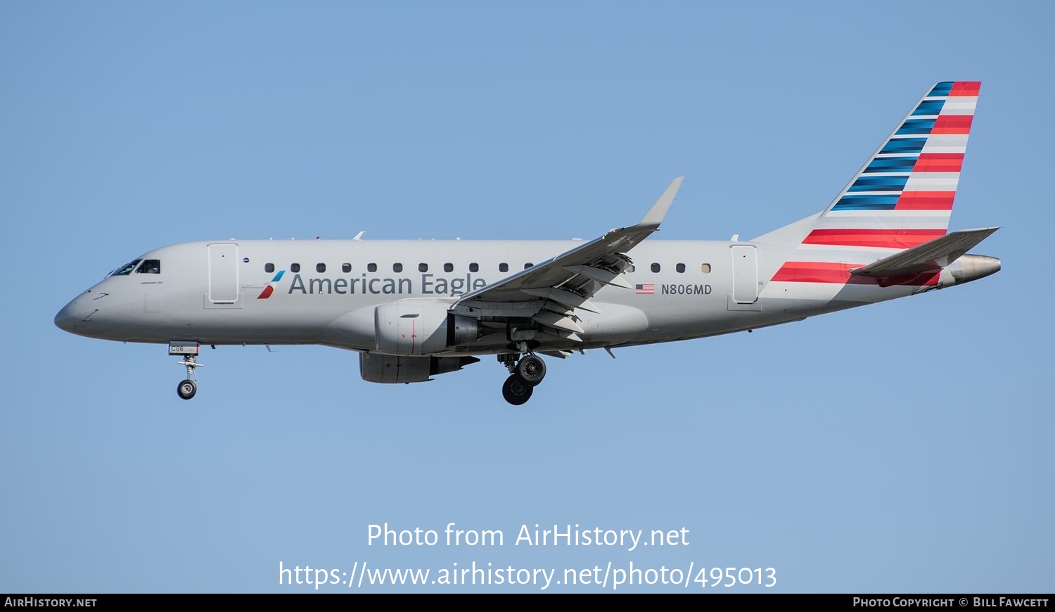 Aircraft Photo of N806MD | Embraer 170SU (ERJ-170-100SU) | American Airlines | AirHistory.net #495013