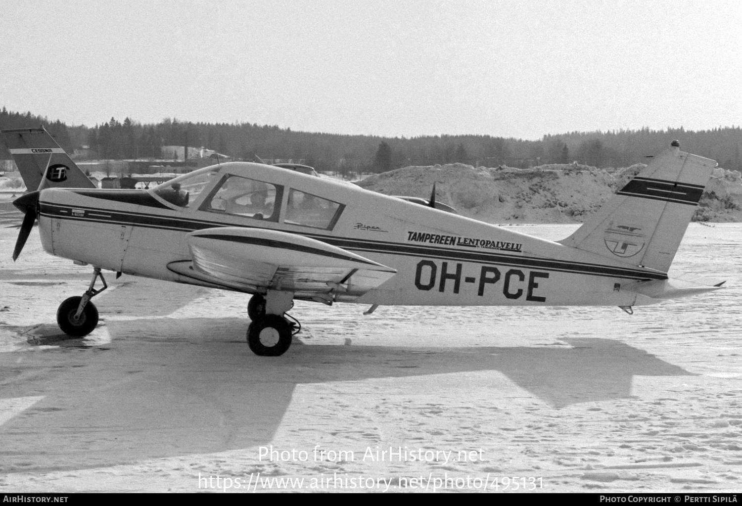 Aircraft Photo of OH-PCE | Piper PA-28-140 Cherokee B | Tampereen Lentopalvelu | AirHistory.net #495131