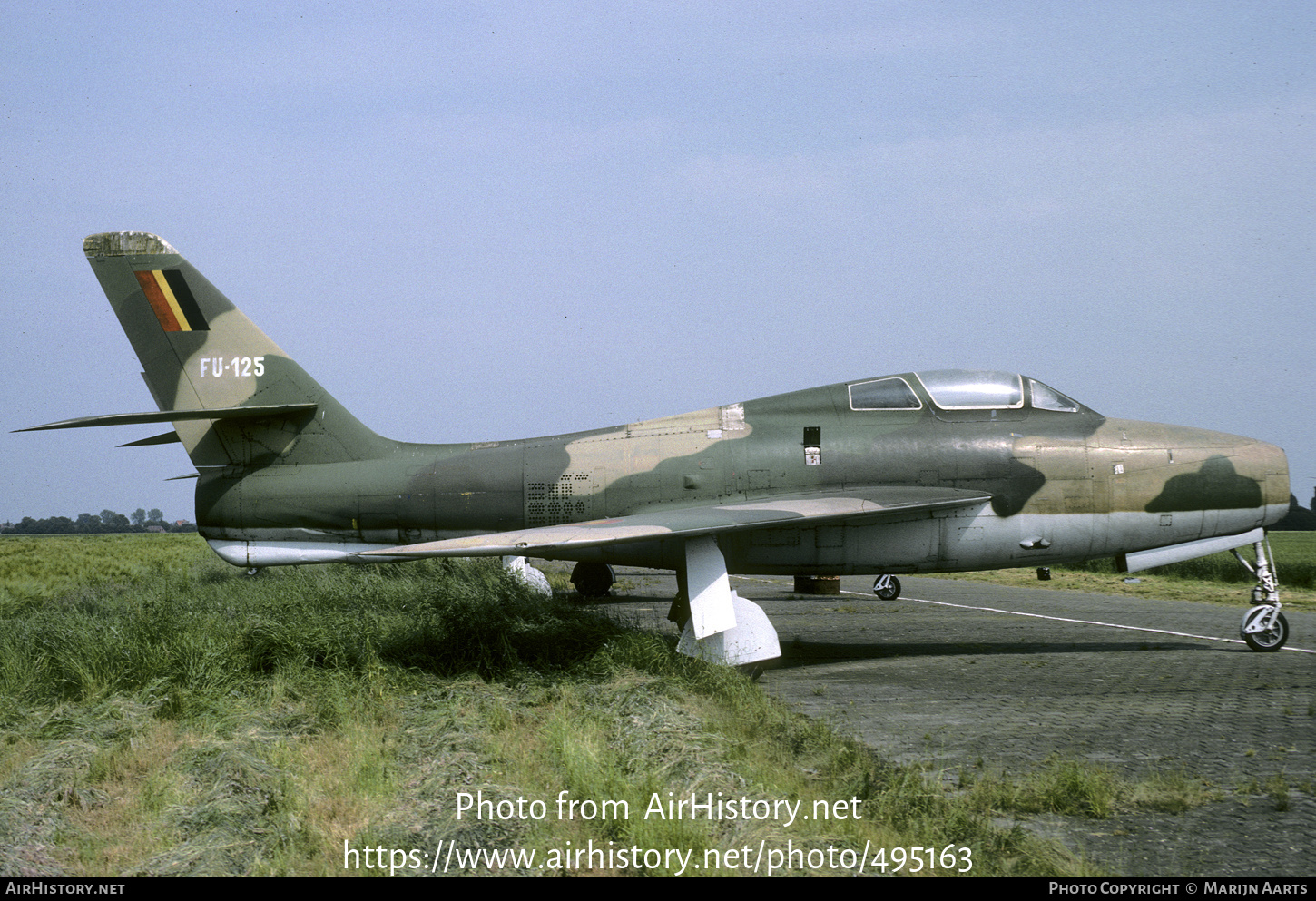 Aircraft Photo of FU-125 | Republic F-84F Thunderstreak | Belgium - Air Force | AirHistory.net #495163