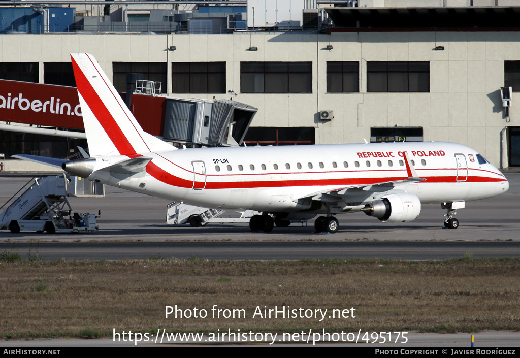 Aircraft Photo of SP-LIH | Embraer 175LR (ERJ-170-200LR) | Republic of Poland - Rzeczpospolita Polska | AirHistory.net #495175