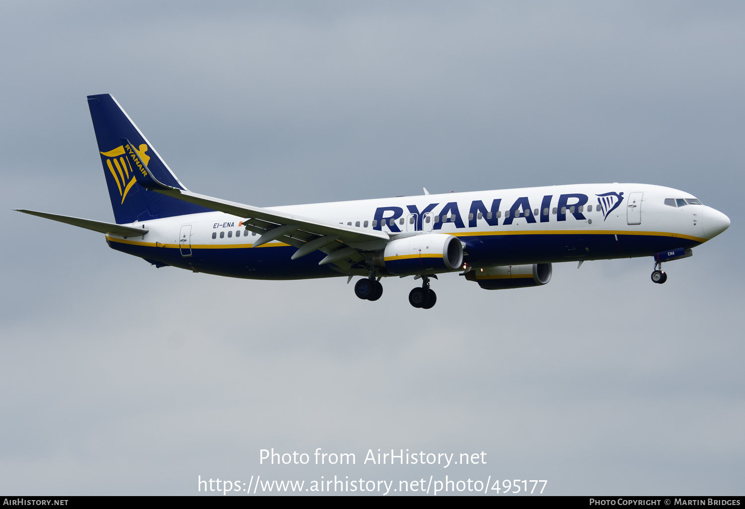 Aircraft Photo of EI-ENA | Boeing 737-8AS | Ryanair | AirHistory.net #495177