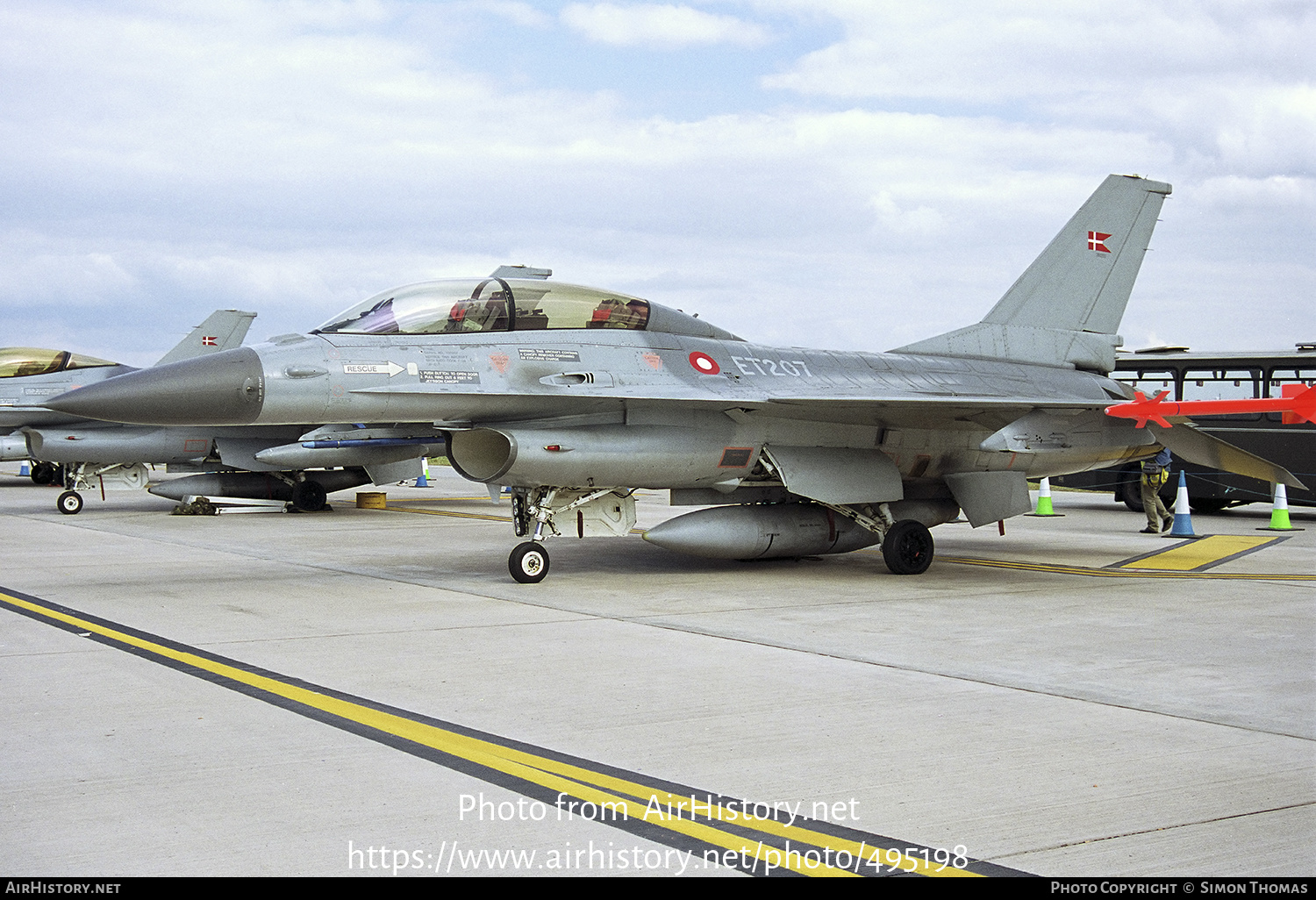 Aircraft Photo of ET-207 | General Dynamics F-16BM Fighting Falcon | Denmark - Air Force | AirHistory.net #495198