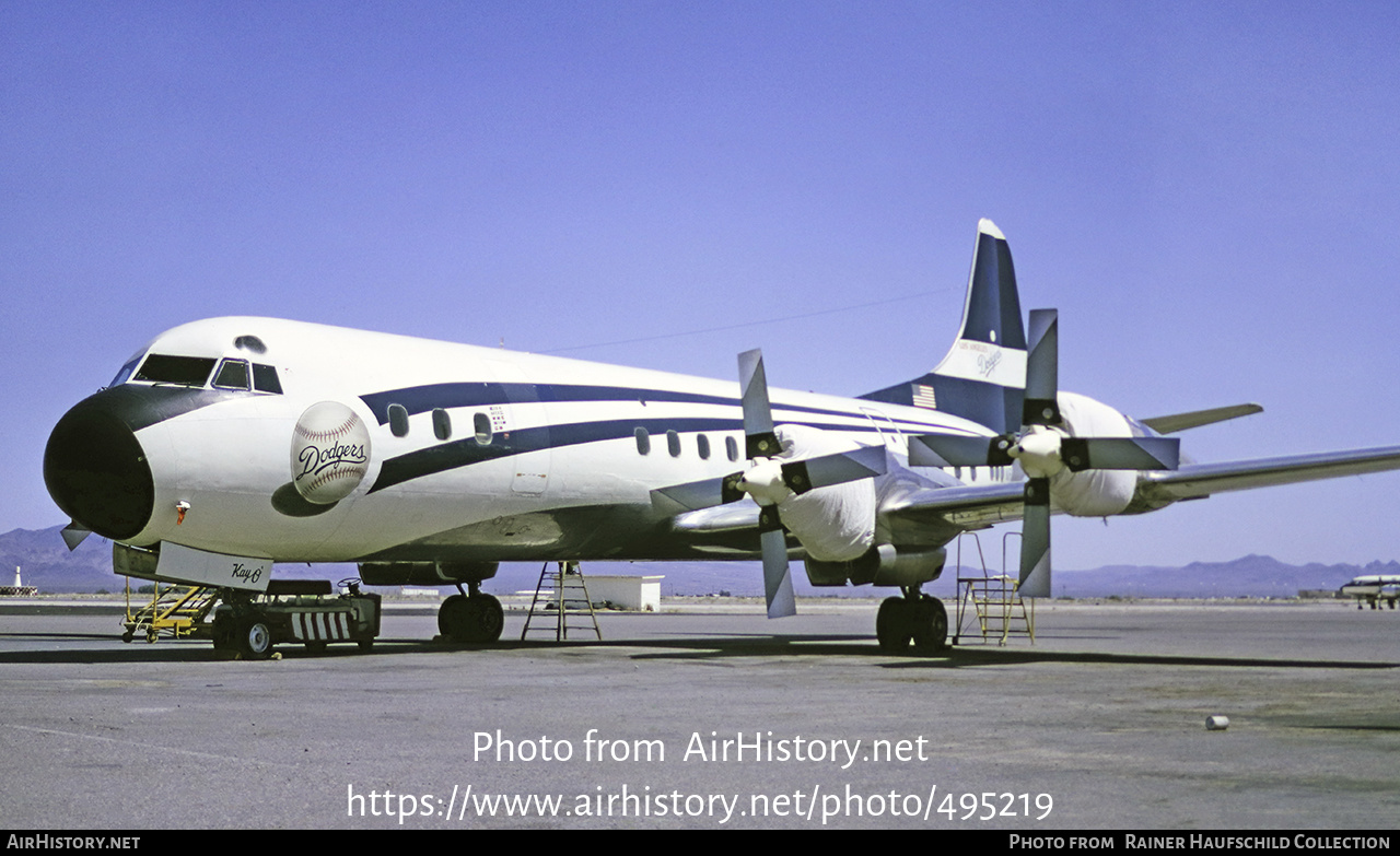 Aircraft Photo of N1R | Lockheed L-188A Electra | Los Angeles Dodgers | AirHistory.net #495219