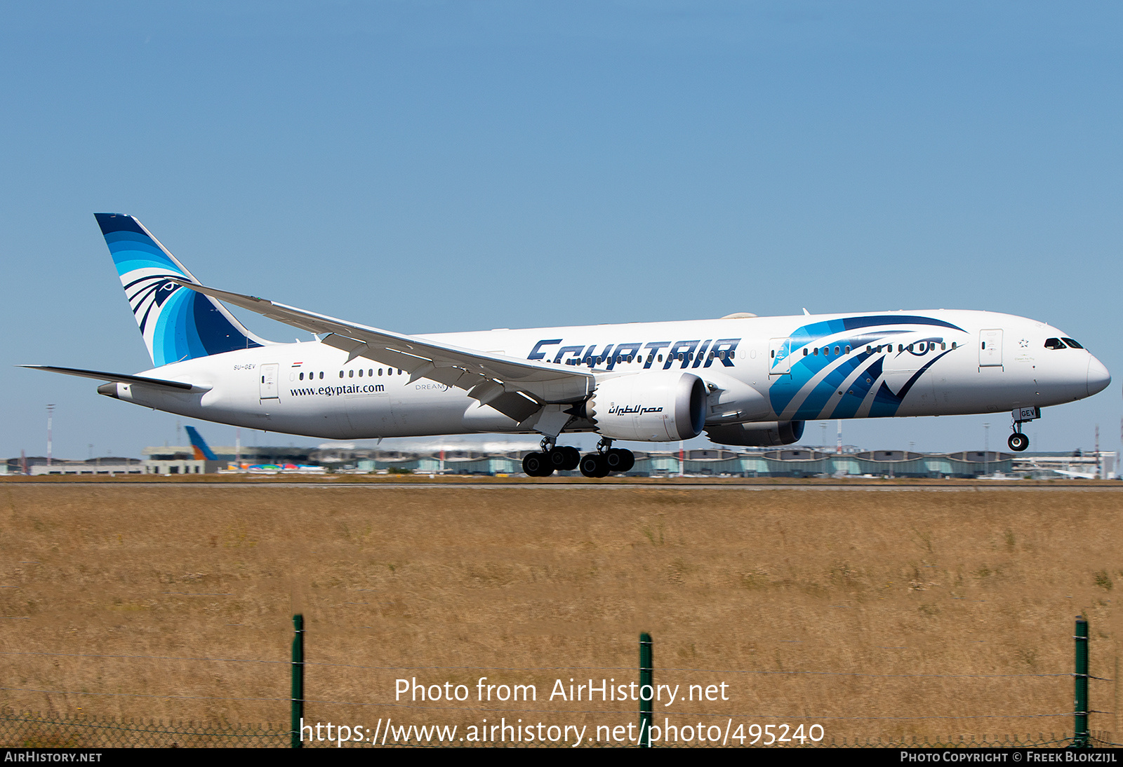 Aircraft Photo of SU-GEV | Boeing 787-9 Dreamliner | EgyptAir | AirHistory.net #495240