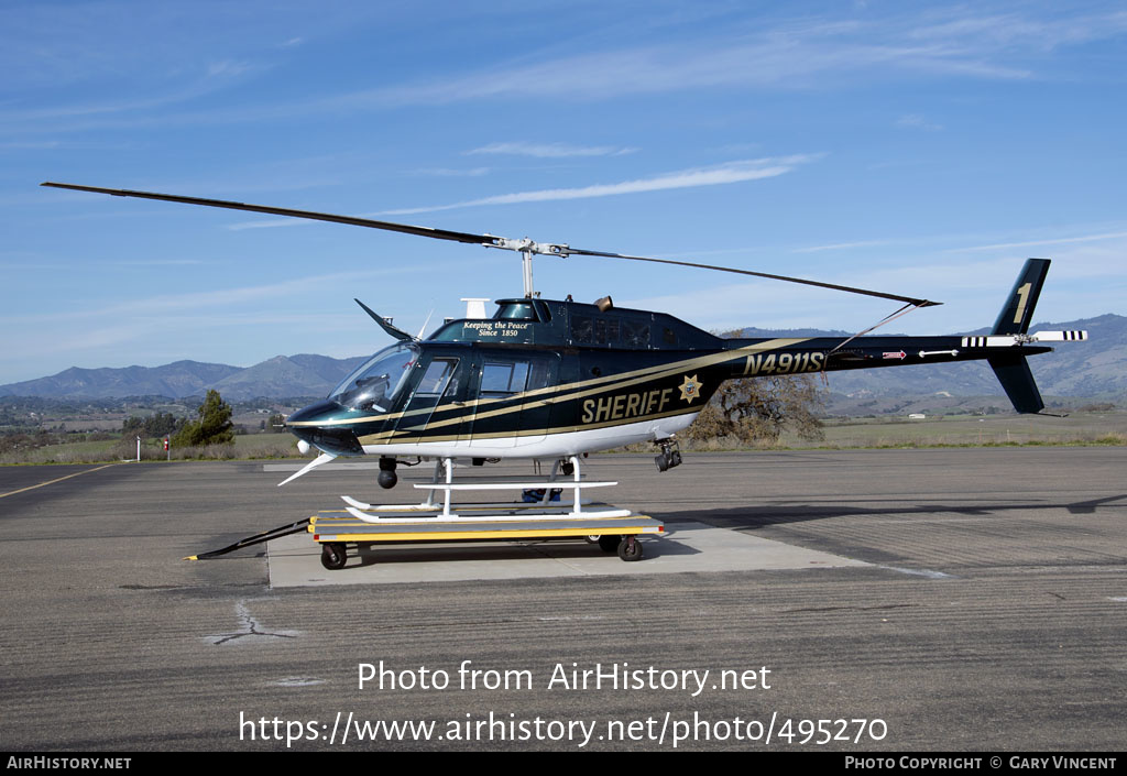 Aircraft Photo of N4911S | Bell OH-58A Kiowa (206A-1) | Santa Barbara County Sheriff | AirHistory.net #495270