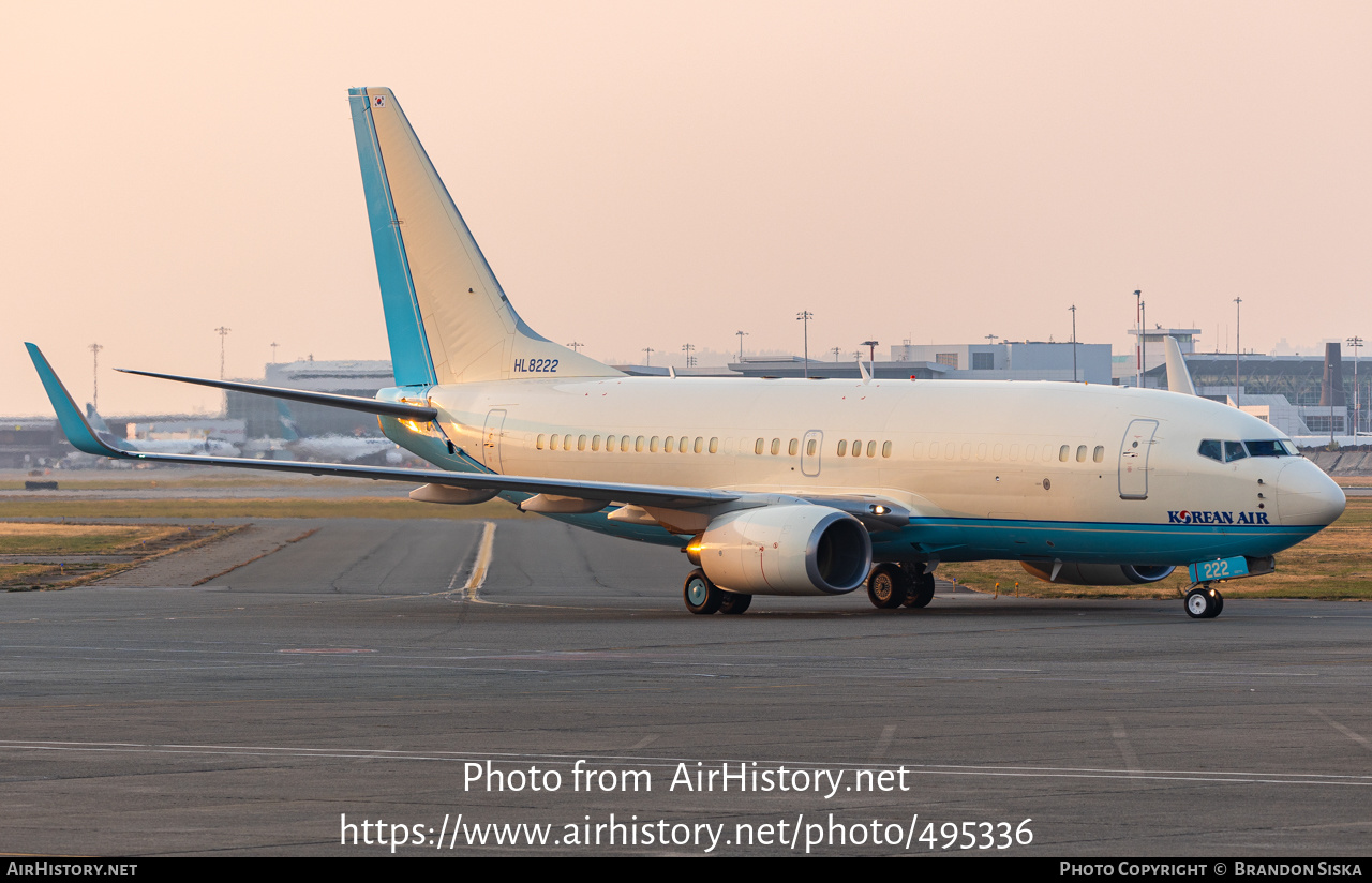 Aircraft Photo of HL8222 | Boeing 737-7B5 BBJ | Korean Air | AirHistory.net #495336