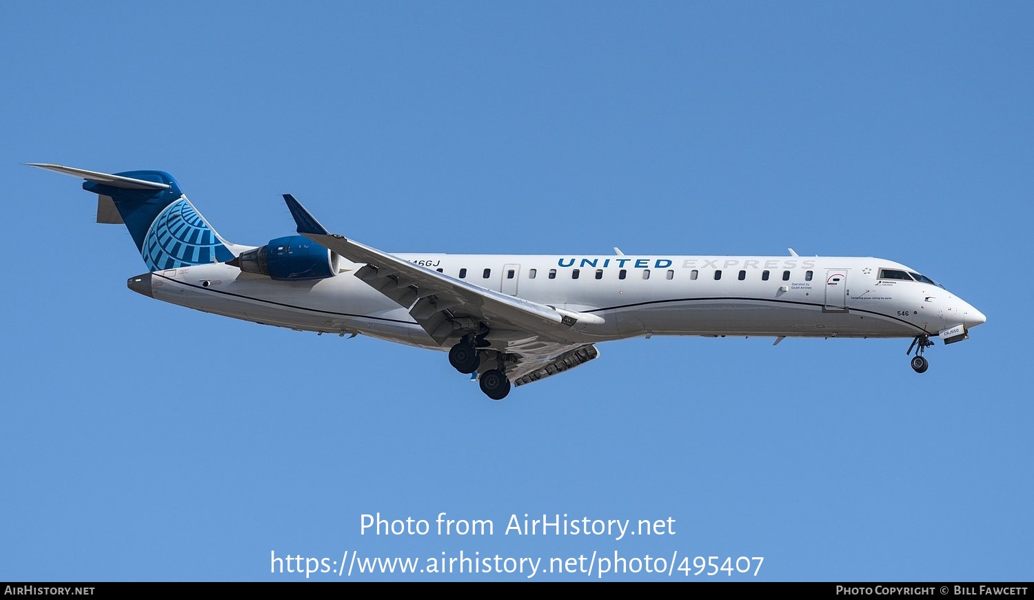 Aircraft Photo of N546GJ | Bombardier CRJ-550 (CL-600-2C11) | United Express | AirHistory.net #495407