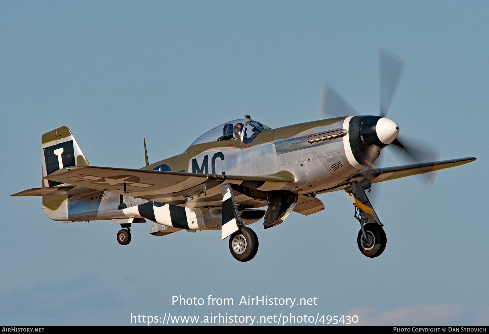 Aircraft Photo of N74190 / 44-74452 | North American P-51D Mustang | USA - Air Force | AirHistory.net #495430