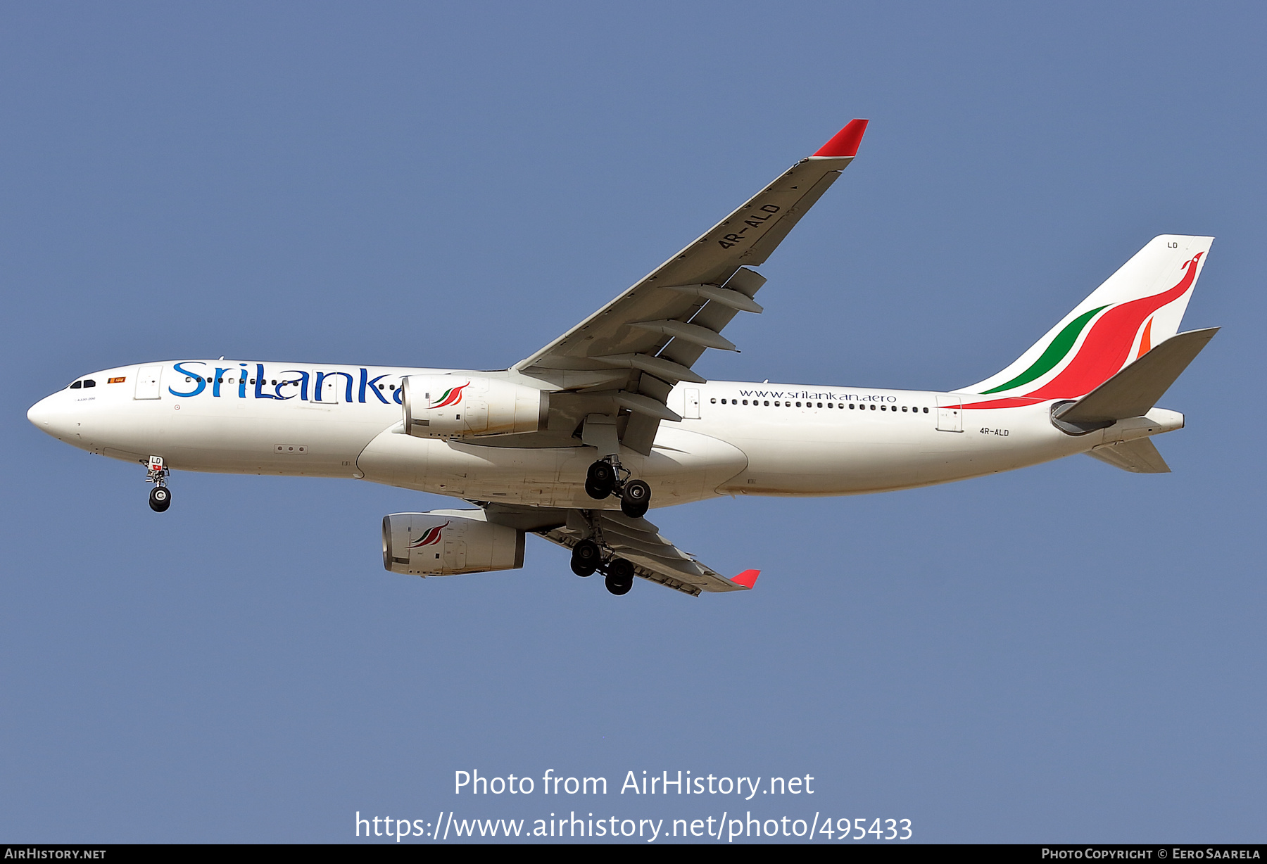 Aircraft Photo of 4R-ALD | Airbus A330-243 | SriLankan Airlines ...