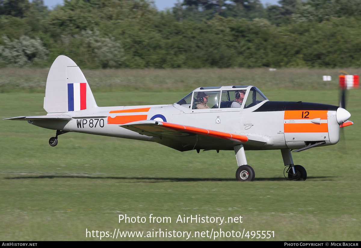 Aircraft Photo of G-BCOI / WP870 | De Havilland Canada DHC-1 Chipmunk Mk22 | UK - Air Force | AirHistory.net #495551