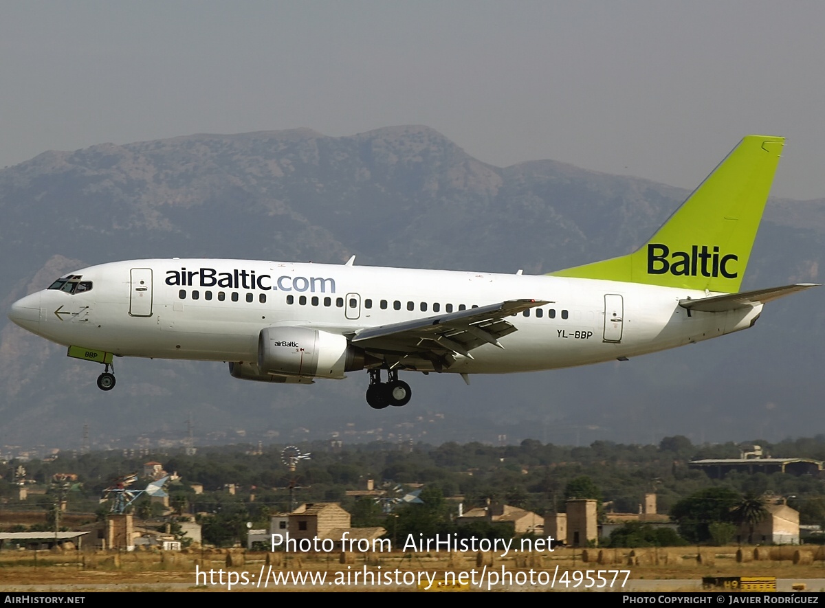 Aircraft Photo of YL-BBP | Boeing 737-522 | AirBaltic | AirHistory.net #495577