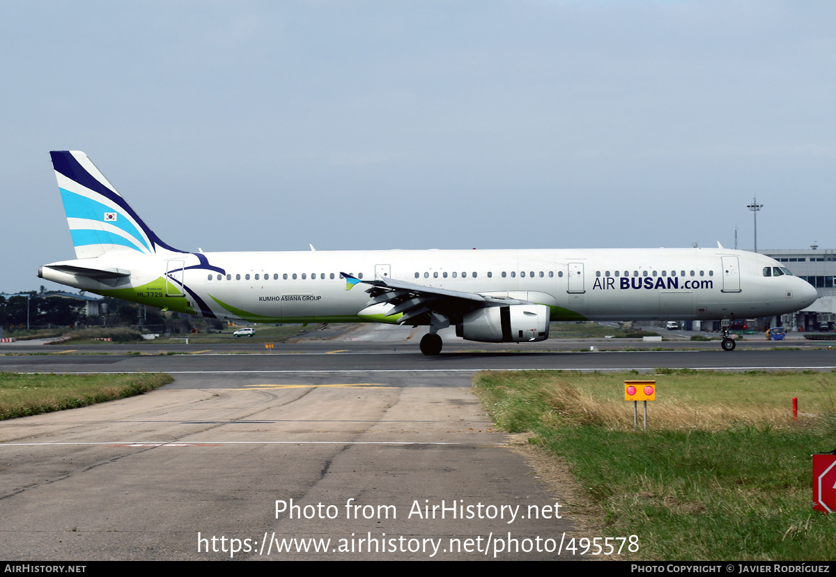 Aircraft Photo of HL7729 | Airbus A321-231 | Air Busan | AirHistory.net #495578