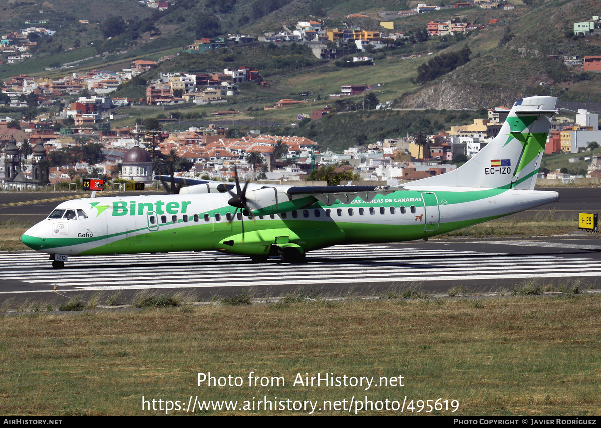 Aircraft Photo of EC-IZO | ATR ATR-72-500 (ATR-72-212A) | Binter Canarias | AirHistory.net #495619