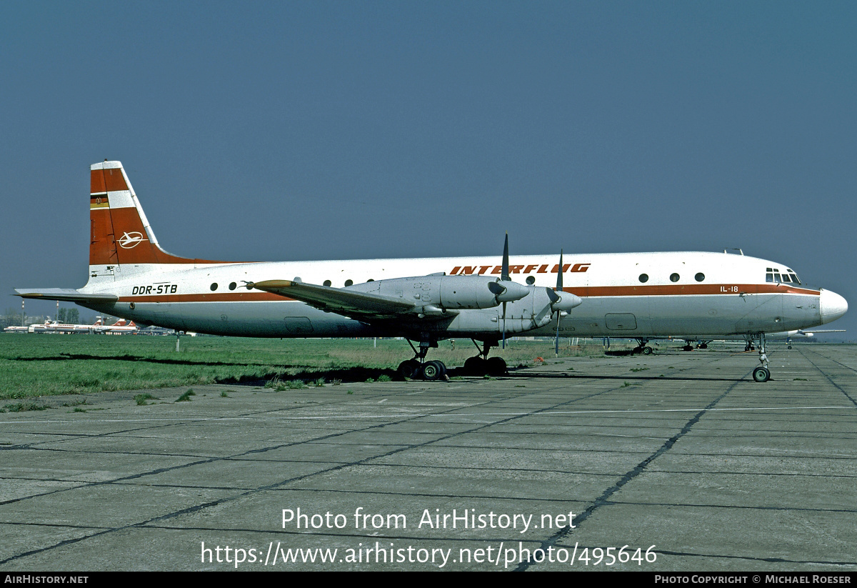 Aircraft Photo of DDR-STB | Ilyushin Il-18V | Interflug | AirHistory.net #495646