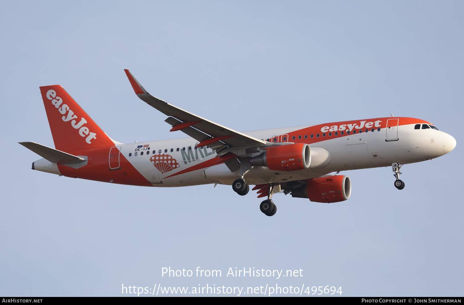 Aircraft Photo of OE-IJW | Airbus A320-214 | EasyJet | AirHistory.net #495694