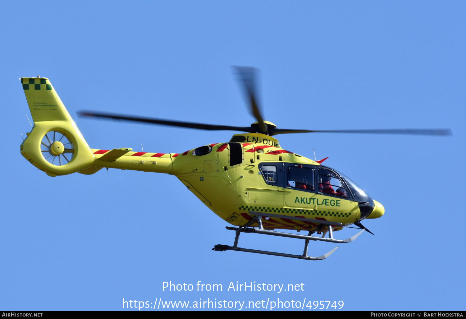 Aircraft Photo of LN-OUK | Airbus Helicopters EC-135T-3H | Akutlægehelikopterordning | AirHistory.net #495749