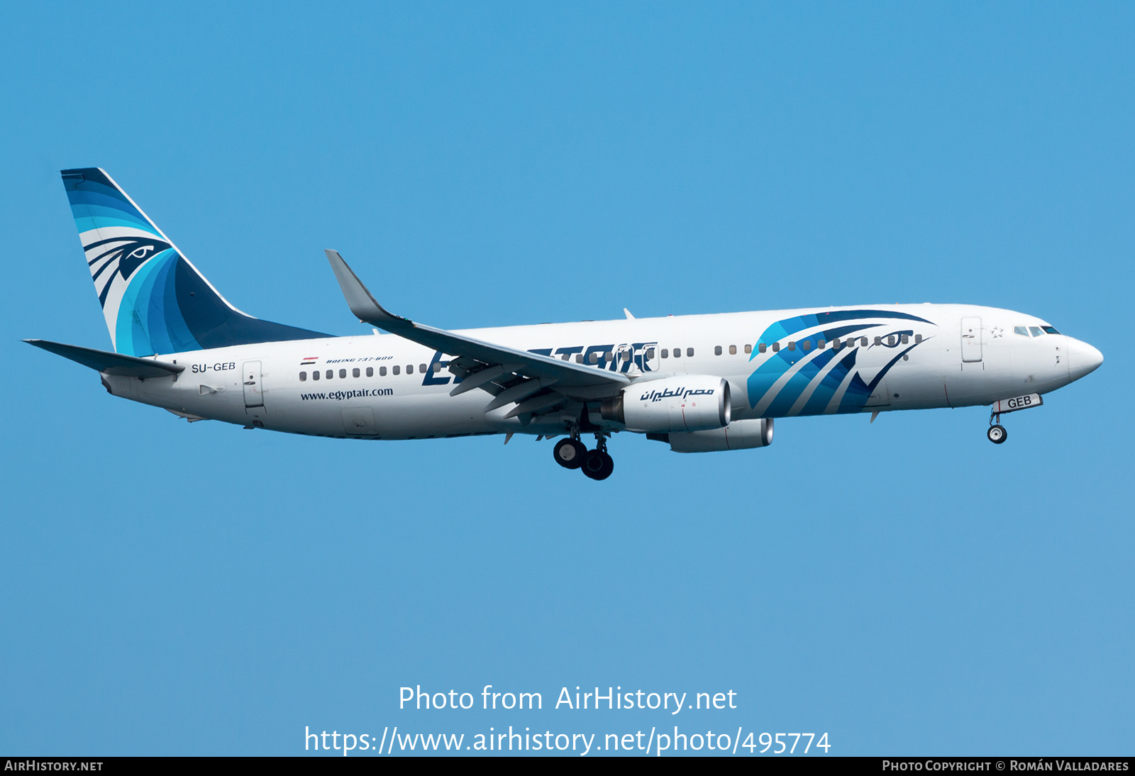 Aircraft Photo of SU-GEB | Boeing 737-866 | EgyptAir | AirHistory.net #495774