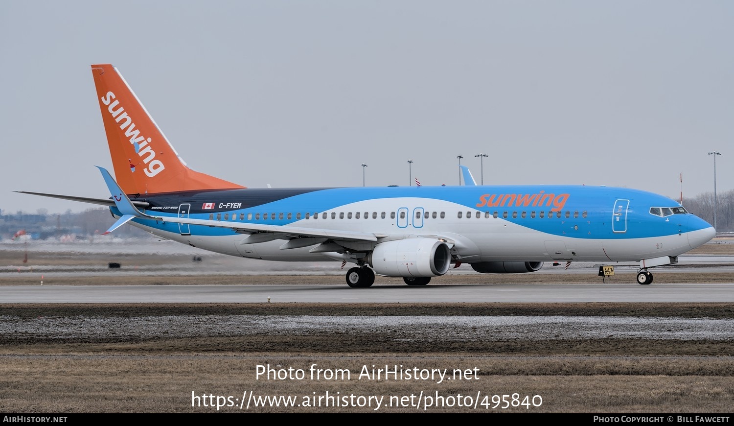 Aircraft Photo of C-FYEM | Boeing 737-8K5 | Sunwing Airlines | AirHistory.net #495840