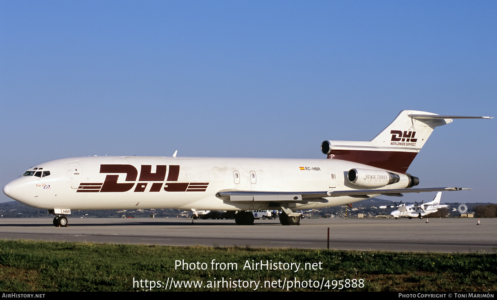 Aircraft Photo of EC-HBR | Boeing 727-224/Adv(F) | DHL Worldwide Express | AirHistory.net #495888