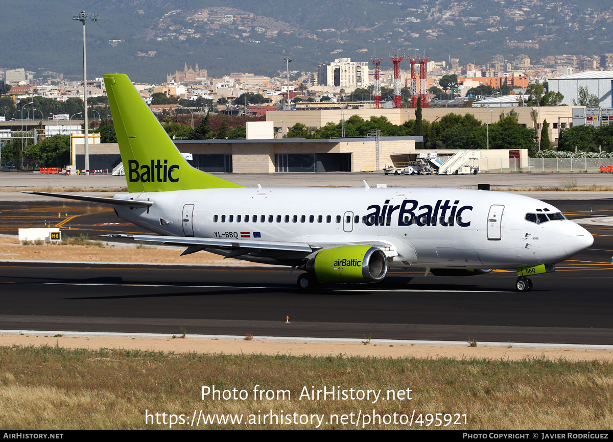 Aircraft Photo of YL-BBQ | Boeing 737-522 | AirBaltic | AirHistory.net #495921