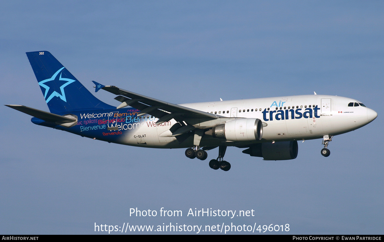 Aircraft Photo of C-GLAT | Airbus A310-308 | Air Transat | AirHistory.net #496018