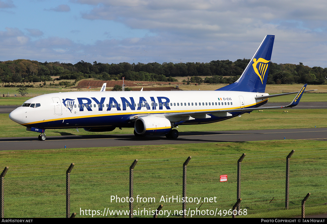 Aircraft Photo of EI-EVG | Boeing 737-8AS | Ryanair | AirHistory.net #496068