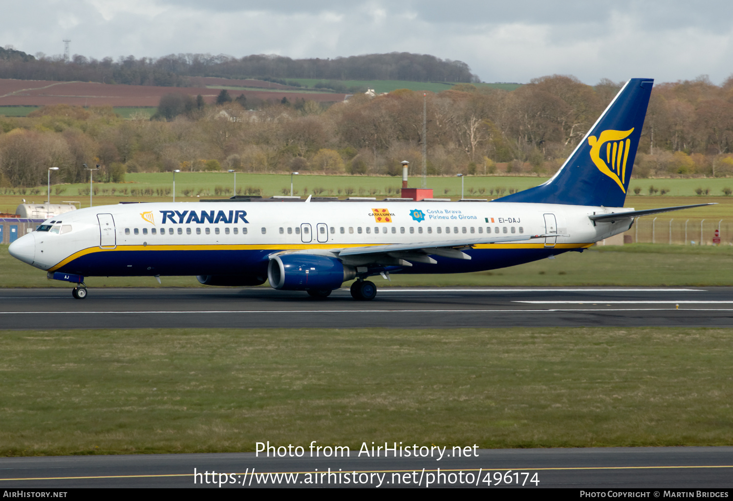 Aircraft Photo of EI-DAJ | Boeing 737-8AS | Ryanair | AirHistory.net #496174