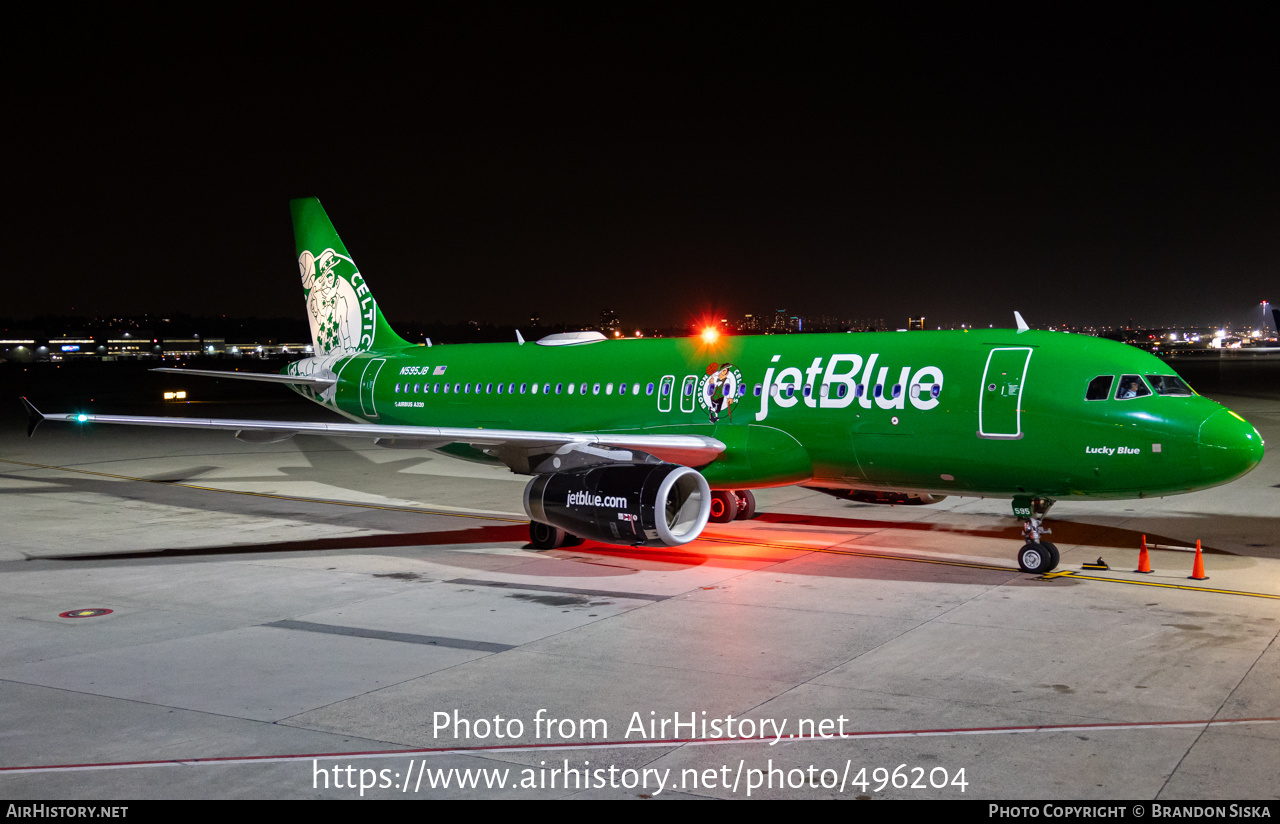 Aircraft Photo of N595JB | Airbus A320-232 | JetBlue Airways | AirHistory.net #496204