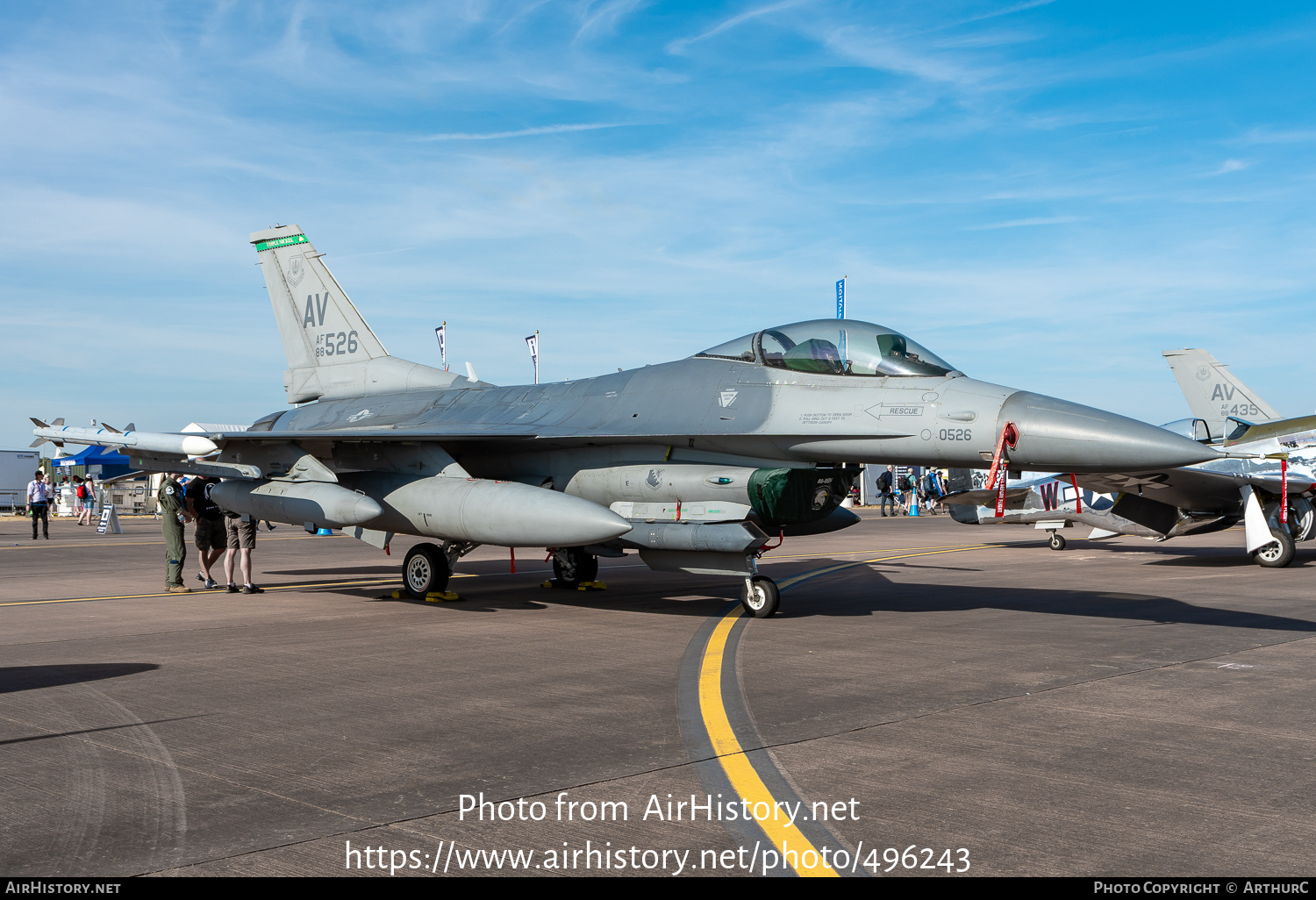 Aircraft Photo of 88-0526 / AF88-526 | General Dynamics F-16CM Fighting Falcon | USA - Air Force | AirHistory.net #496243