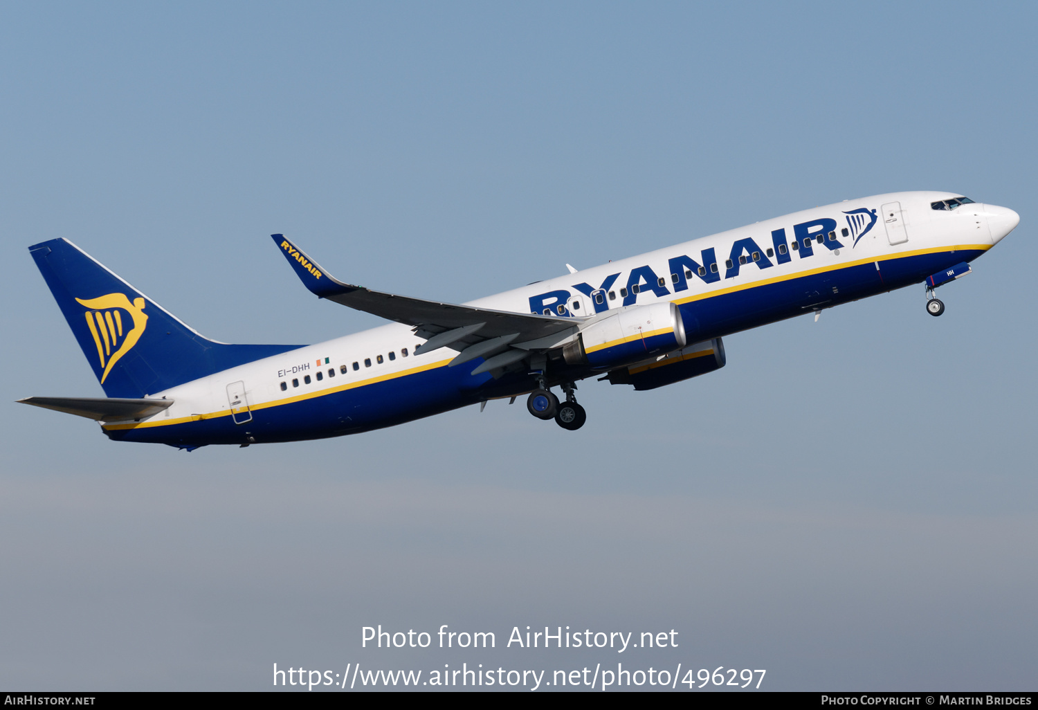 Aircraft Photo of EI-DHH | Boeing 737-8AS | Ryanair | AirHistory.net #496297