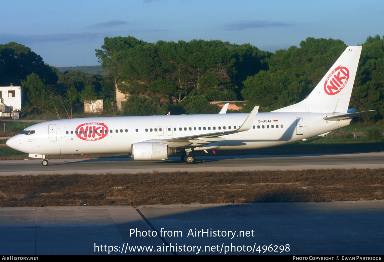 Aircraft Photo of D-ABAF | Boeing 737-86J | Niki | AirHistory.net #496298