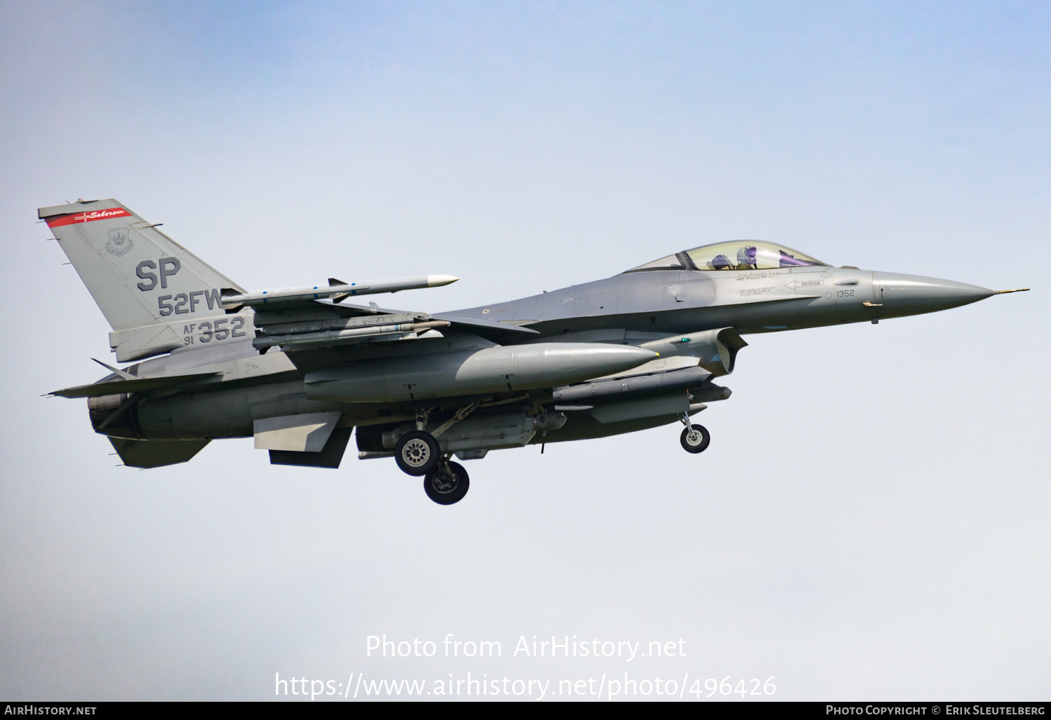 Aircraft Photo of 91-0352 / AF91-352 | Lockheed F-16CM Fighting Falcon | USA - Air Force | AirHistory.net #496426