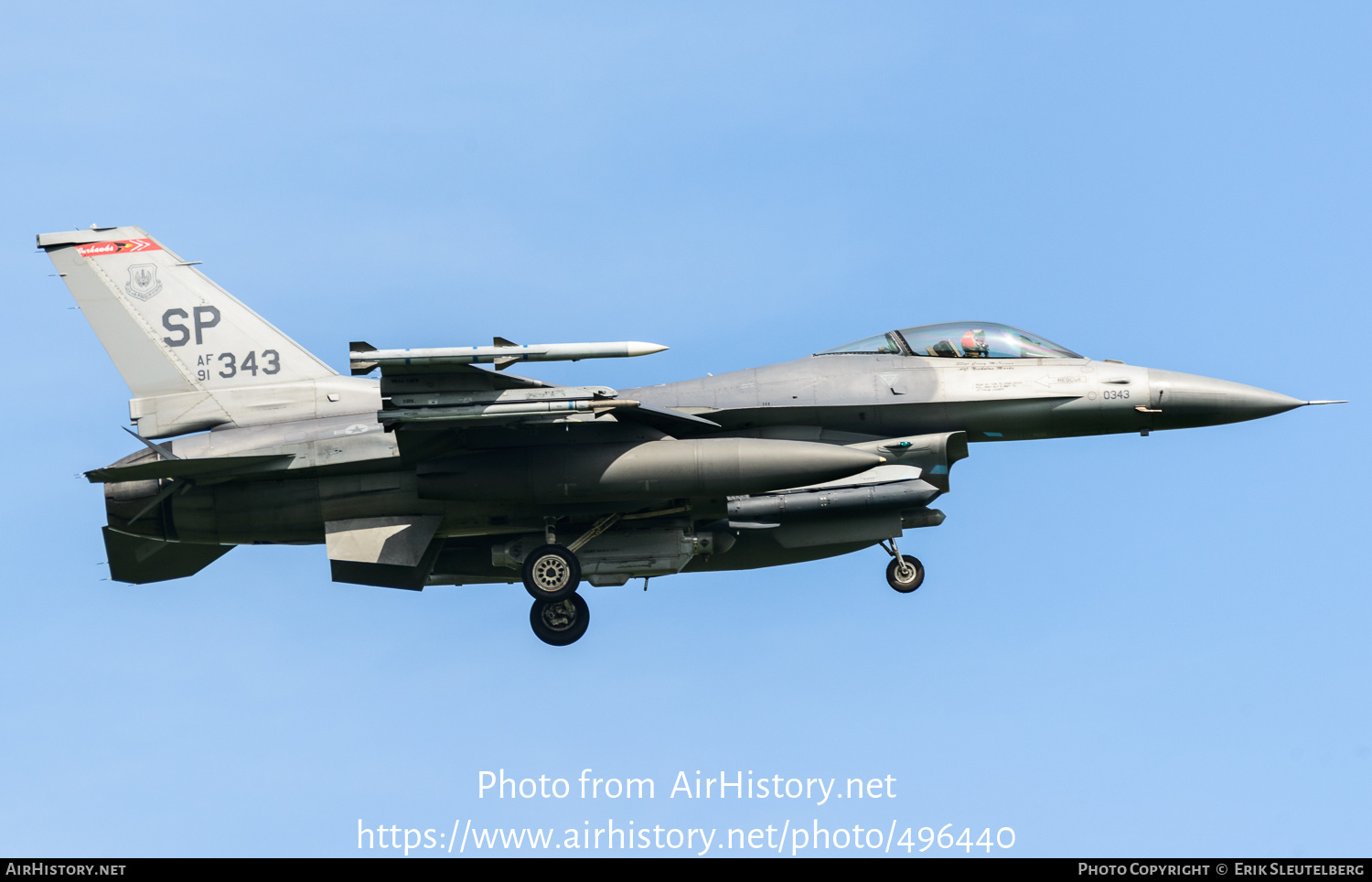 Aircraft Photo of 91-0343 / AF91-343 | General Dynamics F-16CM Fighting Falcon | USA - Air Force | AirHistory.net #496440