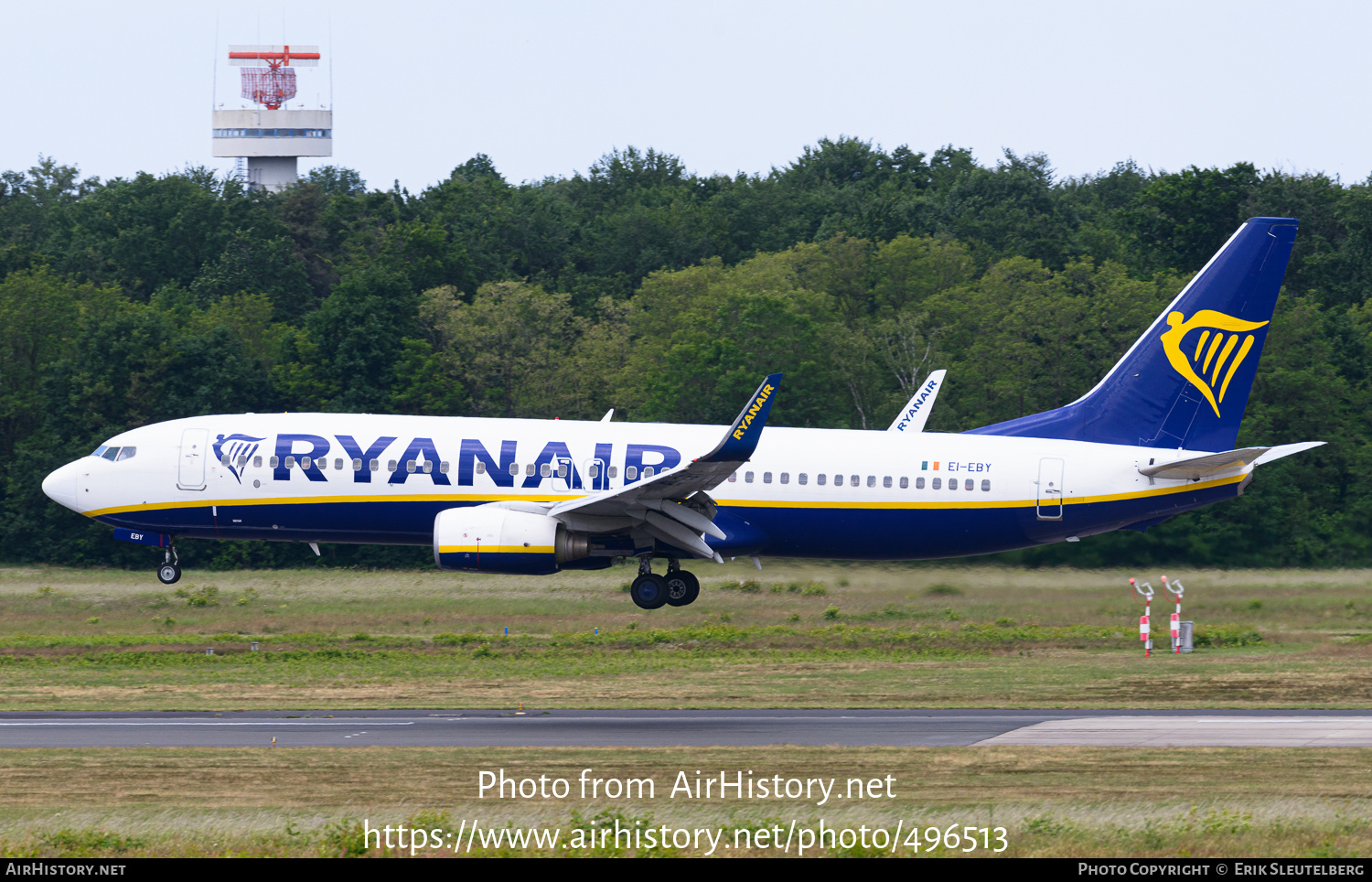 Aircraft Photo of EI-EBY | Boeing 737-8AS | Ryanair | AirHistory.net #496513