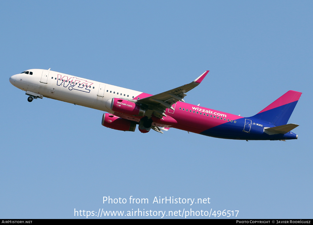 Aircraft Photo of G-WUKK | Airbus A321-231 | Wizz Air | AirHistory.net #496517