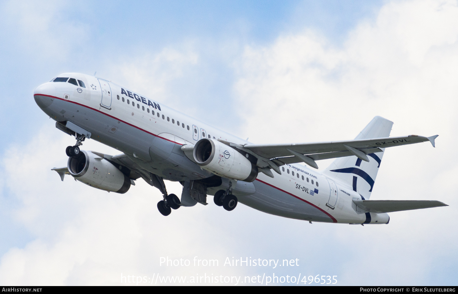 Aircraft Photo of SX-DVL | Airbus A320-232 | Aegean Airlines | AirHistory.net #496535