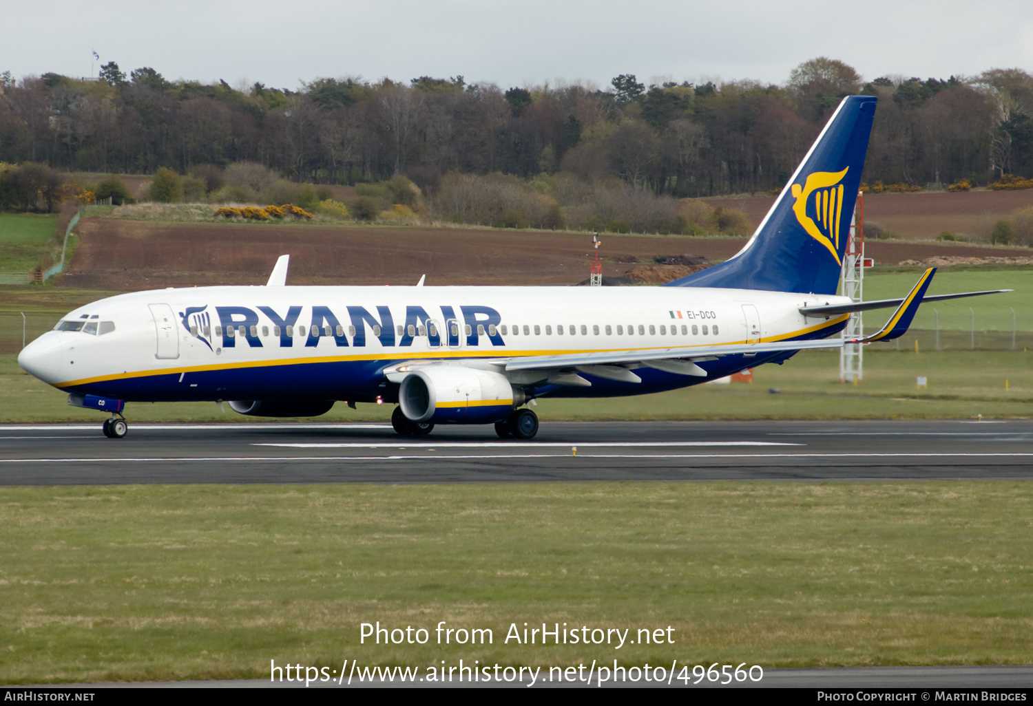 Aircraft Photo of EI-DCO | Boeing 737-8AS | Ryanair | AirHistory.net #496560