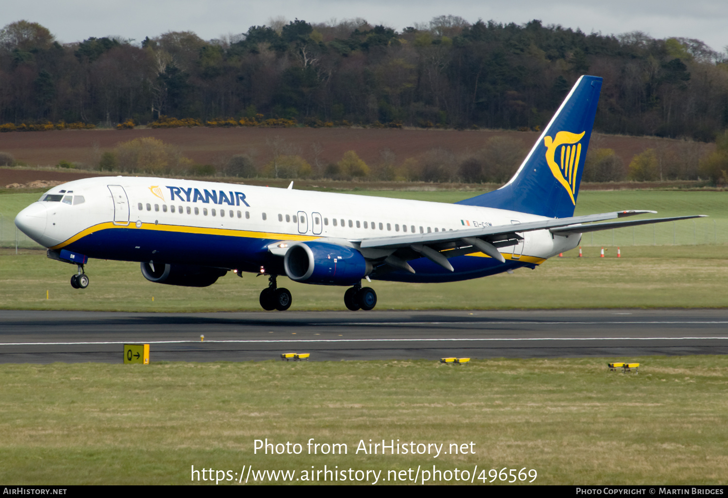 Aircraft Photo of EI-CSM | Boeing 737-8AS | Ryanair | AirHistory.net #496569