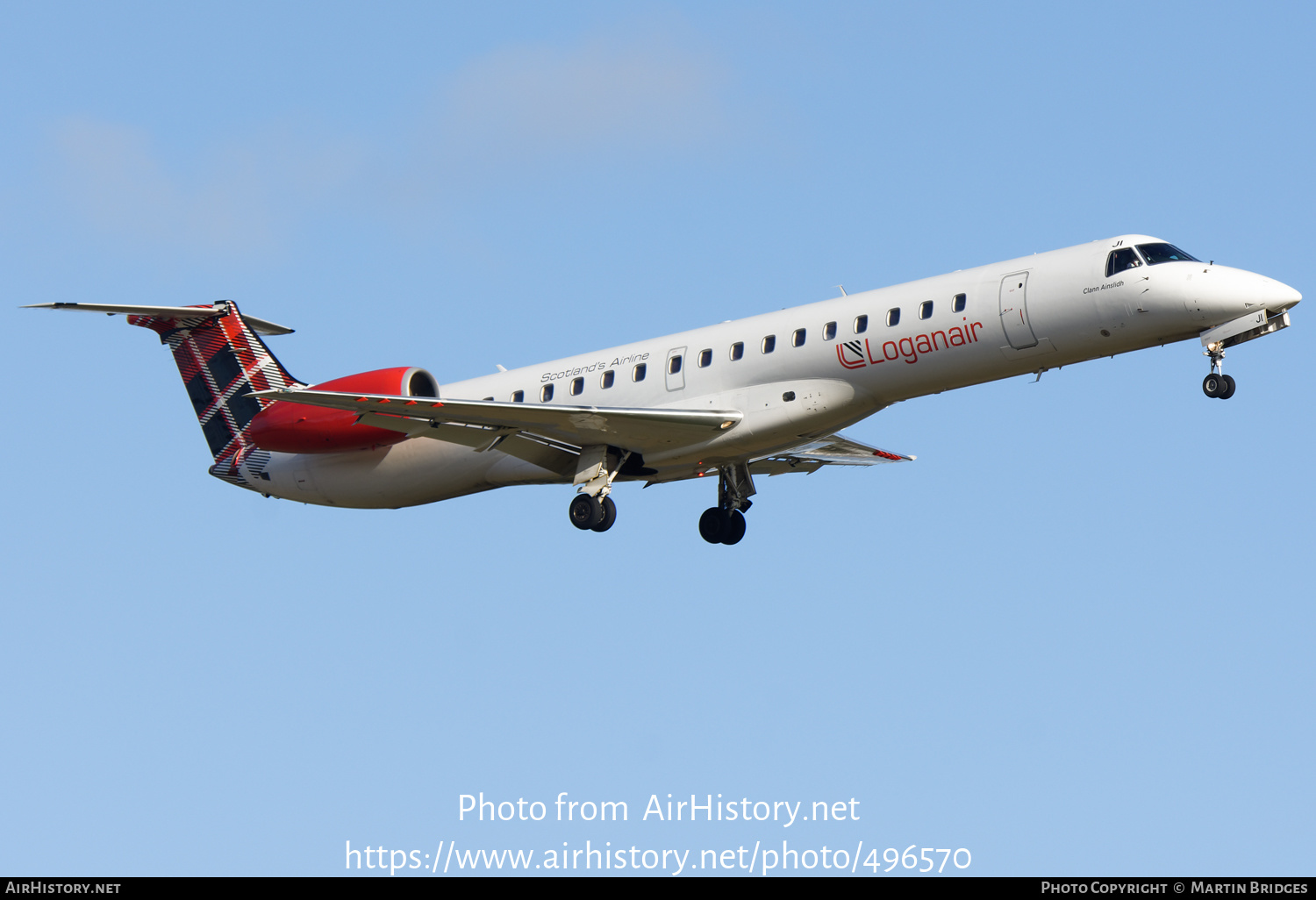 Aircraft Photo of G-SAJI | Embraer ERJ-145EP (EMB-145EP) | Loganair | AirHistory.net #496570