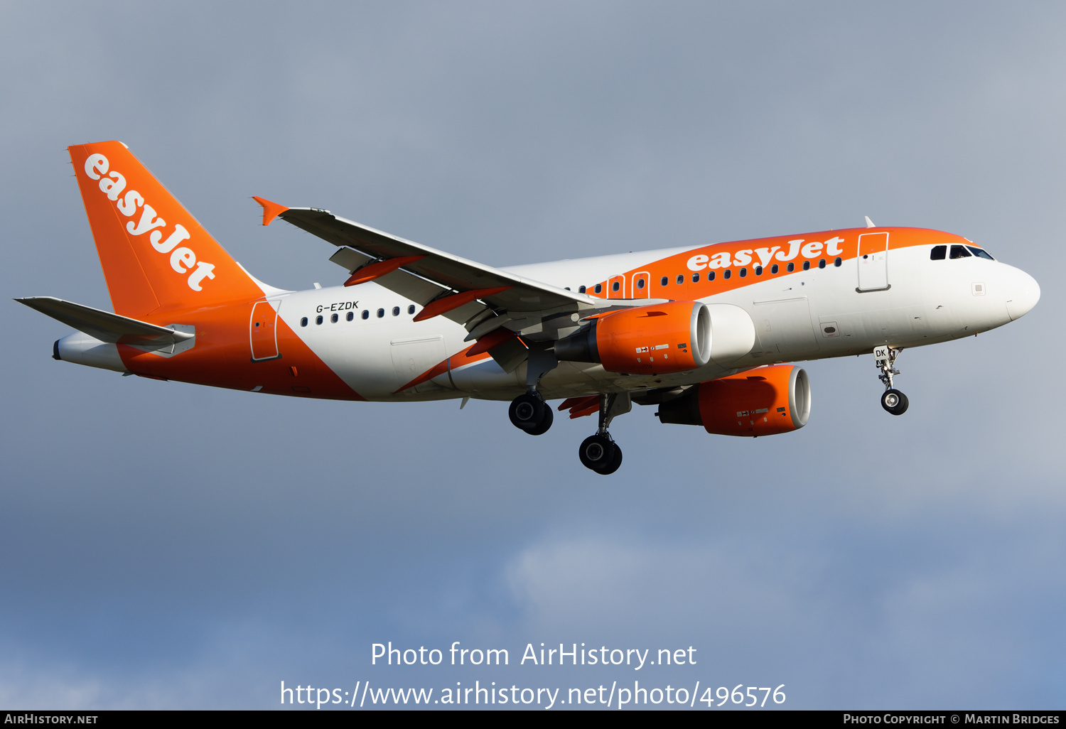 Aircraft Photo of G-EZDK | Airbus A319-111 | EasyJet | AirHistory.net #496576