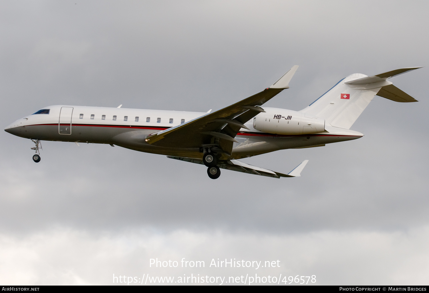 Aircraft Photo of HB-JII | Bombardier Global Express XRS (BD-700-1A10) | AirHistory.net #496578