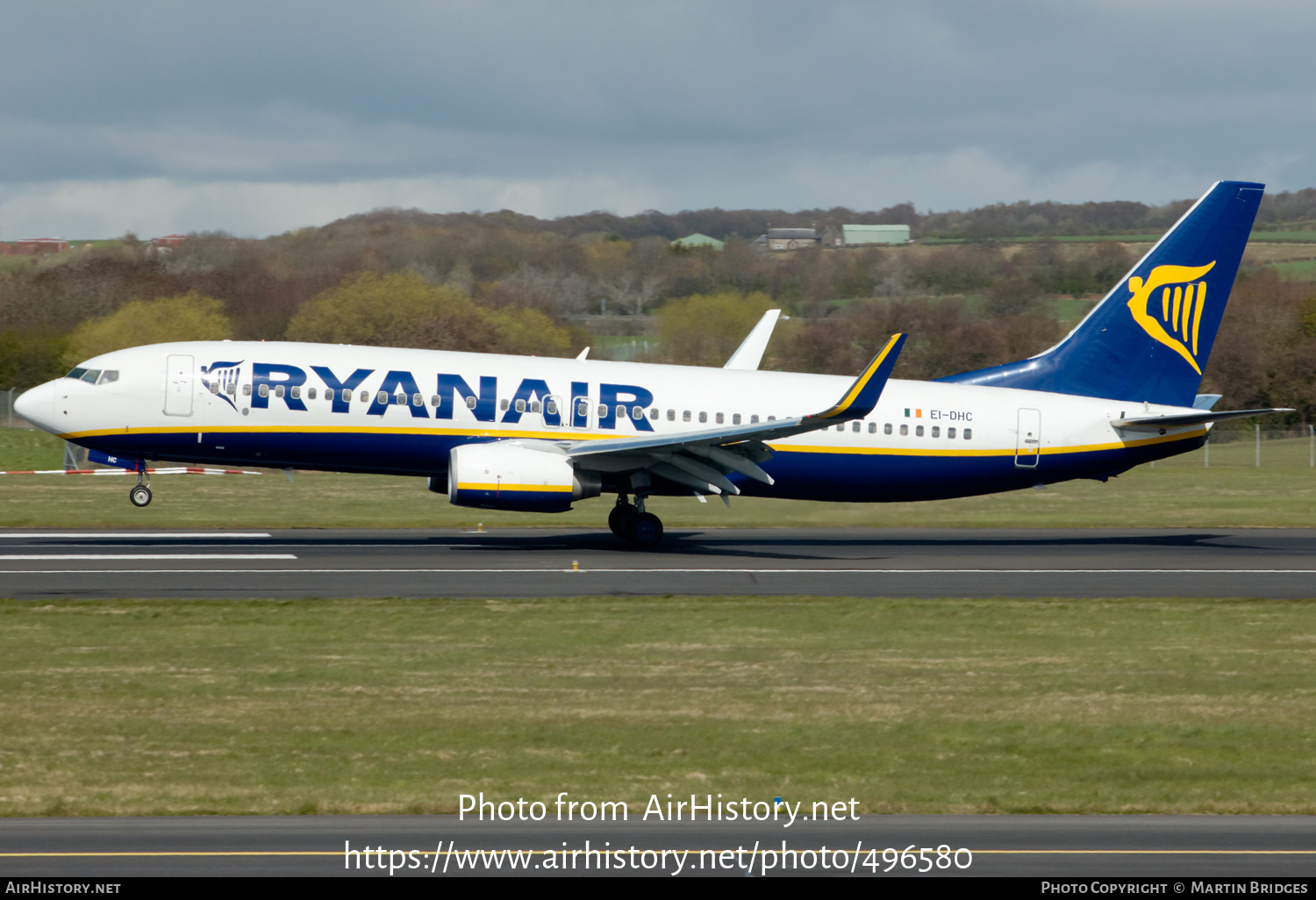 Aircraft Photo of EI-DHC | Boeing 737-8AS | Ryanair | AirHistory.net #496580