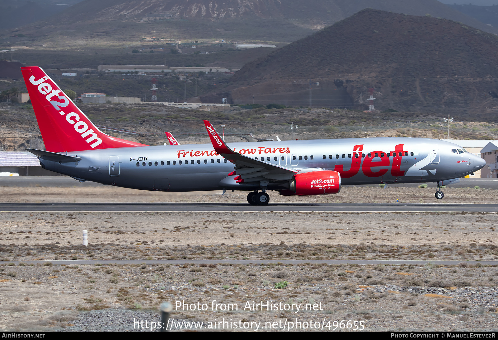 Aircraft Photo of G-JZHY | Boeing 737-800 | Jet2 | AirHistory.net #496655