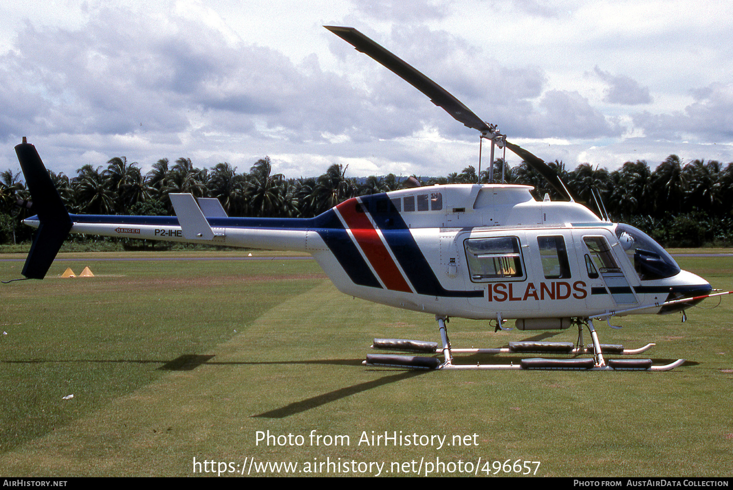 Aircraft Photo of P2-IHE | Bell 206L-3 LongRanger III | Islands Aviation | AirHistory.net #496657