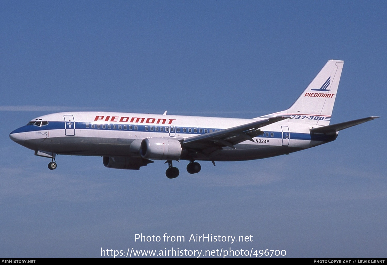 Aircraft Photo of N324P | Boeing 737-301 | Piedmont Airlines | AirHistory.net #496700