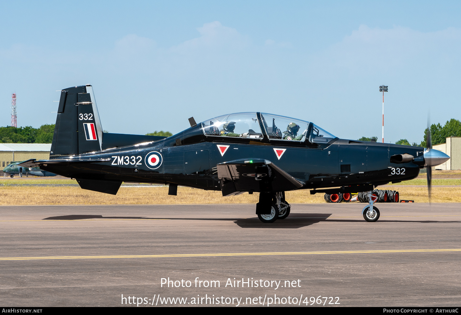 Aircraft Photo of ZM332 | Textron T-6C Texan T1 | UK - Air Force | AirHistory.net #496722