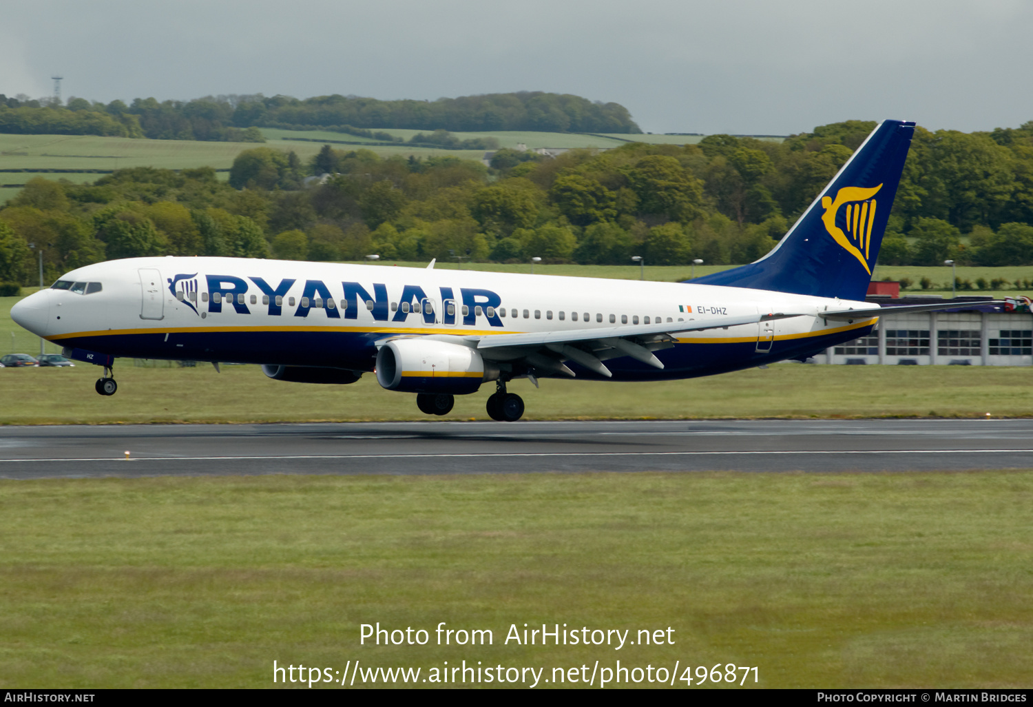 Aircraft Photo of EI-DHZ | Boeing 737-8AS | Ryanair | AirHistory.net #496871