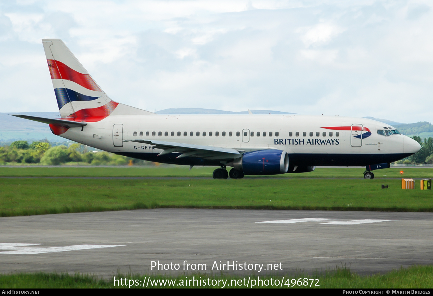 Aircraft Photo of G-GFFA | Boeing 737-59D | British Airways | AirHistory.net #496872