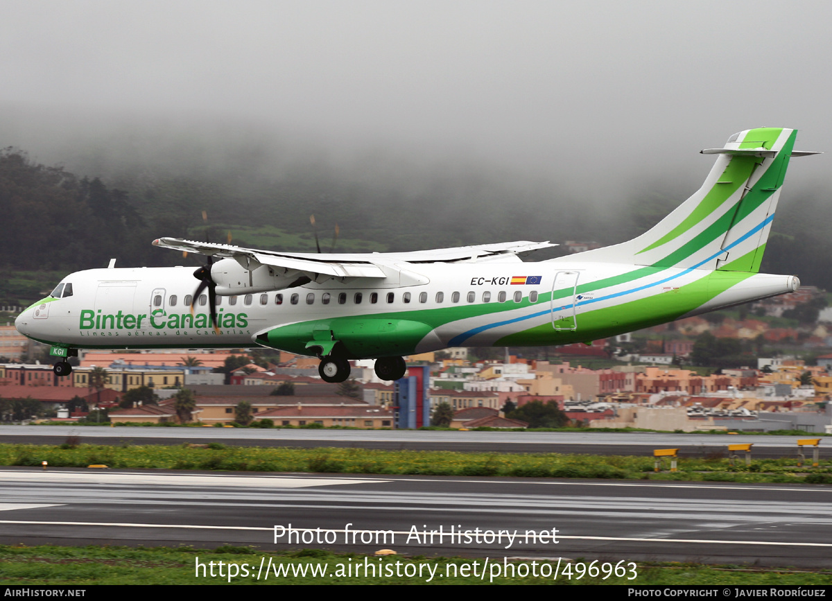 Aircraft Photo of EC-KGI | ATR ATR-72-500 (ATR-72-212A) | Binter Canarias | AirHistory.net #496963